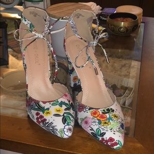 COPY - Floral heels, size 10, never worn